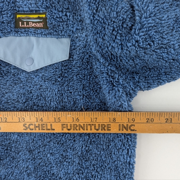 L.L. Bean Hi Pile Fleece Jacket Blue Size Small Women's - Picture 9 of 10